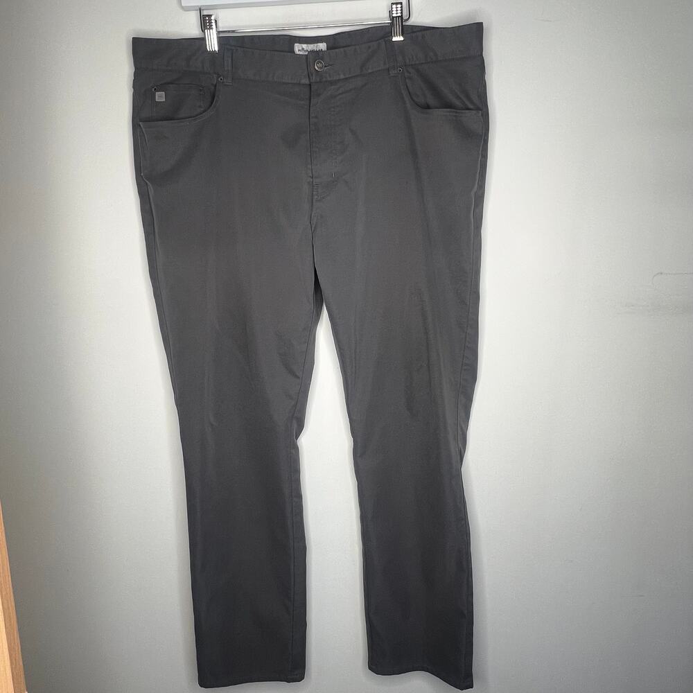 Peter Millar Dark Grey Performance Pants Size 40/… - image 2